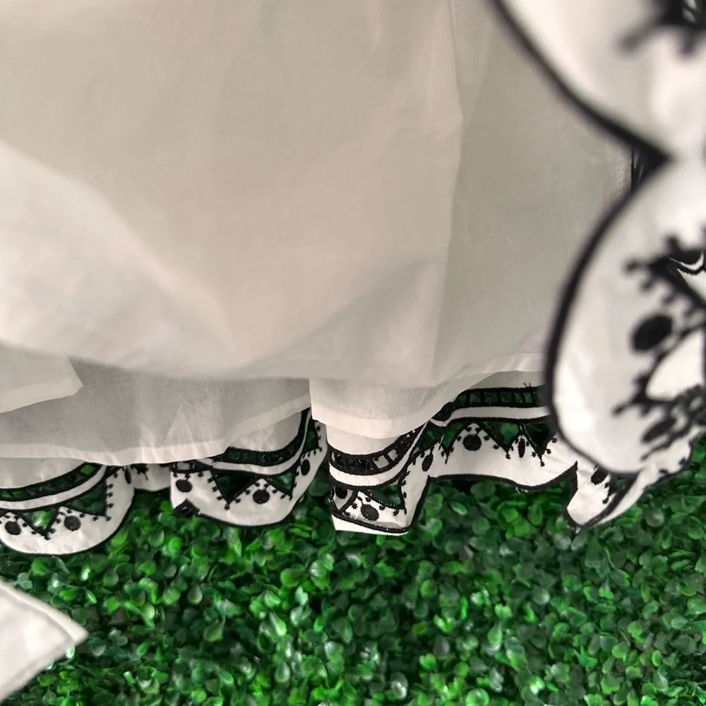 FARM Rio White & Black with Black Embroidery Dress - Picture 6 of 9